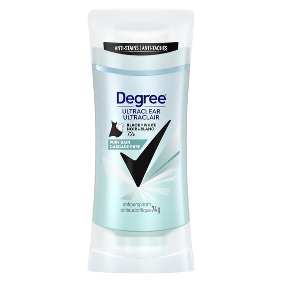 Degree Antiperspirant Stick for Women UltraClear Black+White Pure Rain, 74 g