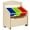 Naturel, variante sur Costway Organisateur d'Unité de Rangement pour Jouets en Bois pour Enfants avec Boîte à Jouets Roulante et Bacs en Plastique Naturel