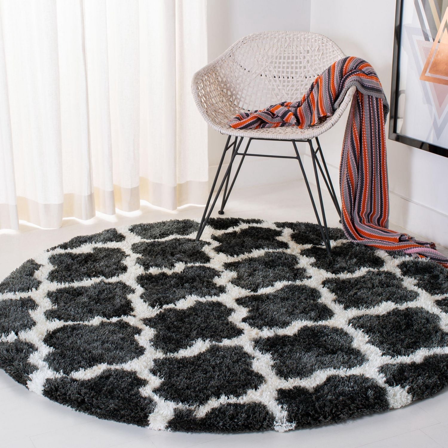 Safavieh Barcelona Anabelle Geometric Shag Area Rug