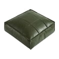 thumbnail image 3 of GROWTH TANK Pouf Doux Repose-Pieds Fait à la Main Coussin de Sol Carré Cuir PU Pouf Marocain Vert, 3 of 9