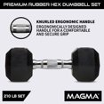 thumbnail image 3 of MAGMA Premium Rubber Hex Dumbbell Sets, 3 of 8