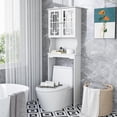 thumbnail image 2 of Costway Storage Cabinet Tower Organizer Over the Toilet Bathroom Spacesaver, 2 of 10