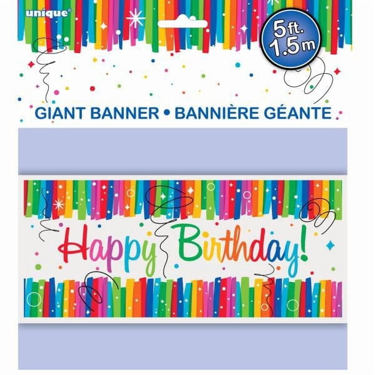 Unique Party Favors Bannière Géante Joyeux Anniversaire