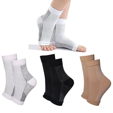 3Pairs Soothe Relief Compression Socks, Fitness Compression Socks Elastic Cycling Socks Ankle Brace for Plantar Fasciitis Sleeve Soothe
