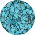 thumbnail image 1 of Ahgly Company Tapis d'Intérieur Lavables en Machine, Ronds, Transitionnels, Vert Cyan Foncé, Ronds de 6 Pi, 1 of 7