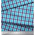 thumbnail image 3 of Soimoi Rayon Fabric Gingham Check Print Fabric by Yard 42 Inch Wide, 3 of 3