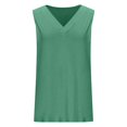 thumbnail image 4 of Timegard Womens Tank Tops V Neck Solid Color Fitting Comfy Sleeveless Top Summer Casual Basic Tee Shirts, 4 of 7