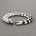 thumbnail image 2 of Bracelet Gothique Punk en Acier Titane Écailles de Dragon Bracelet Rétro 7,48 Pouces, 2 of 8