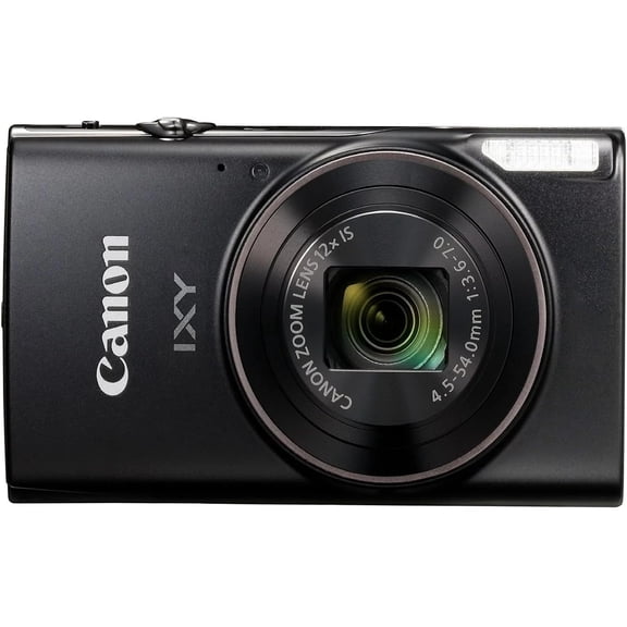 Canon IXY 650 Appareil Photo Numérique Compact - Noir, Zoom Optique 12x, Wi-Fi, Boîtier Seulement, Compatible avec Cartes SD