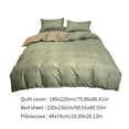 thumbnail image 3 of UsRHHA 4 Piece Bedding Set Fresh Color Washed, Comfortable Soft for 70.86 Inch Bed Dormitory, Bed Sheet Set, 3 of 6