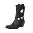 thumbnail image 2 of Pisexur Cowboy Boots for Womens Western Boots With Embroidered, Pull-On Chunky Square Toe Chunky Heel Ankle Boots, Durable and Fashionable Retro Classic Short Boots For Spring Fall, 2 of 9