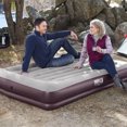 thumbnail image 3 of Bestway Pavillo Tritech Inflatable Queen Air Mattress with Electric Pump, Maroon, 3 of 4
