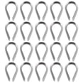 thumbnail image 1 of Miangastore Stainless Steel Wire Thimble Ring Shape 20Set 1.5x0.9x0.3In, 1 of 8
