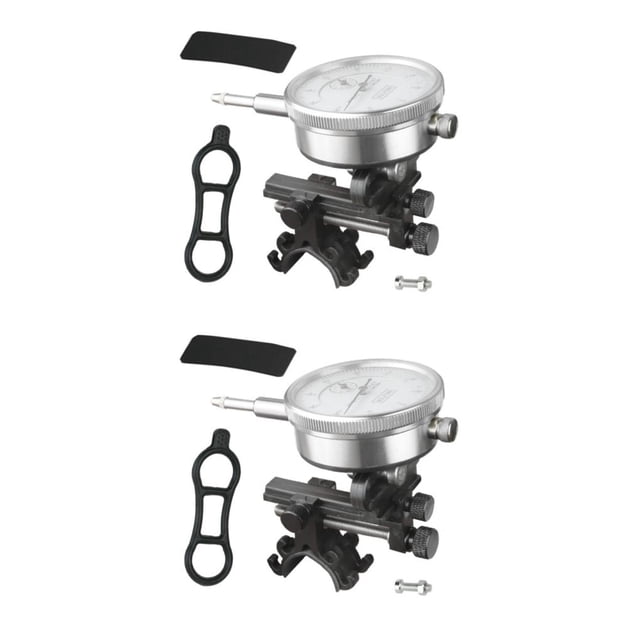 Transemion Bike Wheel Truing Stand Made Of Plastic And Metal For Long-lasting Easy-to black(indicator) 2Set