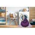 thumbnail image 2 of Ahgly Company Tapis Rond Lavable en Machine Intérieur Transitionnel Orchidée Violet, 4 Pieds Rond, 2 of 7