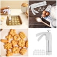 thumbnail image 2 of TIELUTT Cake Pattern Mould Cookie Pattern Kit White Battery Operated Cookie for Baking Large Alphabet for Baking Cookie compatible with Machine Cookie Letter Stamper Christmas Cookie Silicone, 2 of 7