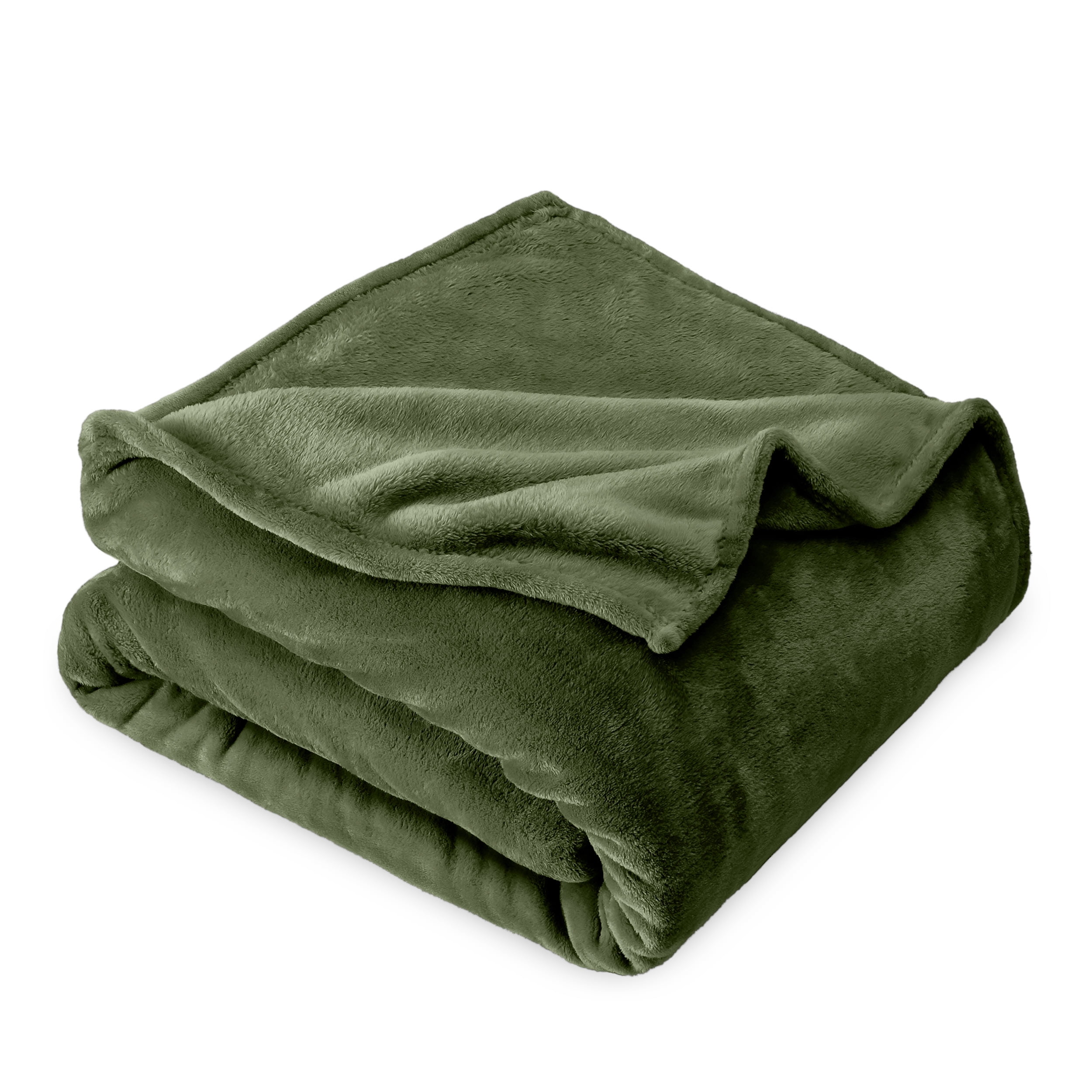 Bare Home Microplush Fleece Blanket - 300 GSM - Fuzzy Microfleece - Soft & Plush - Full/Queen, Cypress