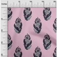 thumbnail image 1 of oneOone Viscose Chiffon Fabric Leaves & Floral Block Print Fabric BTY 42 Inch Wide, 1 of 5