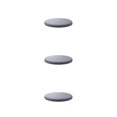 thumbnail image 4 of Baohd Chaise Coussin Souple Confortable et Peau Agréable Large Application Coussin Rond Gris Clair 40cm 3Set, 4 of 6