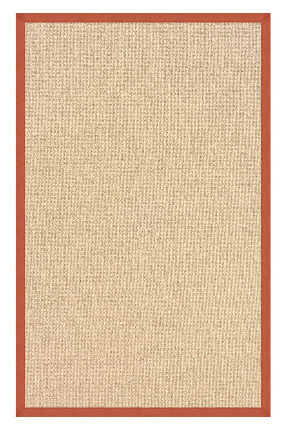 Tapis Athena naturel et orange brûlé de 5 pi x 8 pi