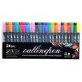 thumbnail image 1 of 12/24 Colors Metallic Marker Double Line Outline Marker DIY Photo Album Paint Marker Pen with 2mm Tip Shimmer Marker Set for Metal Ceramic Glass Greeting Cards, 1 of 6