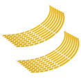 thumbnail image 3 of 16pcs Bike Motorcycle 16-18inch Reflective Wheel Strip Decor Stickers Blue Green Red Orange Yellow White Suitable for Most Wheels, 3 of 7