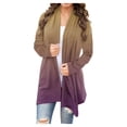 thumbnail image 1 of Pntutb Manteaux Grande Taille pour Femmes Mode Été Hiver Imprimé Manches Longues Cardigan, 1 of 5