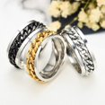 thumbnail image 4 of Stainless Steel Finger Ring Band Fidget Rings: Spinner Ring For Men And Women, 4 of 5