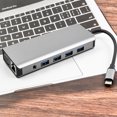 thumbnail image 3 of axGear USB Type C Dual HDMI VGA Adapter Card Reader USB 3.0 HUB Screen Mirror, 3 of 8