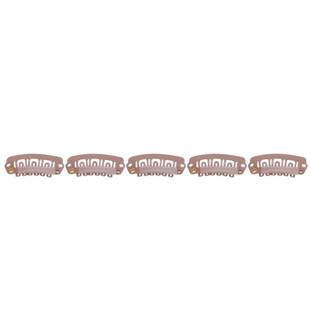 Clip à Pression, Grande Quantité Pince à Dents Rondes en Métal Petite Taille pour Femme pour Saloon Brun Clair