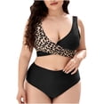 thumbnail image 2 of Sexy Swimwear for Women Plus Size Split Type Ruched Tummy Control Bathing Suit Swimwear Bikini Sexy Swimsuit on Clearance, 2 of 8