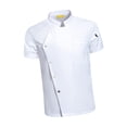 thumbnail image 3 of lionlar Chef Jackets Summer Short Sleeve Breathable M Size White, 3 of 8