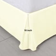 thumbnail image 4 of PiccoCasa Bed Skirt Double Brushed Microfiber with Dust Ruffle, Queen Cream, 4 of 8
