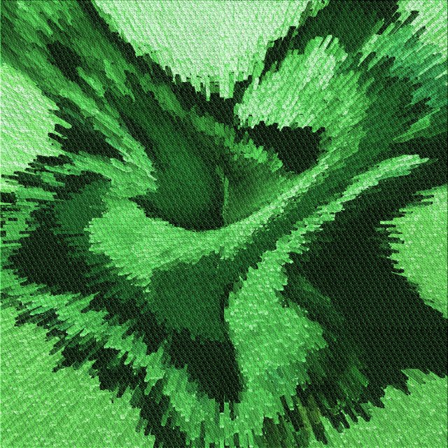 Ahgly Company Machine Washable Indoor Square Transitional Deep Emerald Green Area Rugs, 6' Square