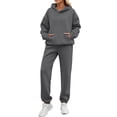 thumbnail image 2 of sageysalite Ensembles de Survêtements pour Femmes Col Rond Chandail à Enfiler Manches Longues Ensembles 2 Pcs Décontractés Entraînement Course Jogger Ports Tenues d'Automne, 2 of 6
