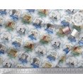 thumbnail image 3 of Soimoi Georgette Viscose Fabric Frame,Jug & Flower Pot Patchwork Print Fabric by The Yard 42 Inch Wide, 3 of 3