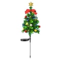thumbnail image 2 of XYAIYT 2 Pack Solar Led Tree Light Outdoor Christmas Lights Christmas Tree Lights Led Solar String Lights Two Modes Auto Charge Auto Soft Garden Yard Patio Home Holiday Party 14.6In Green, 2 of 9