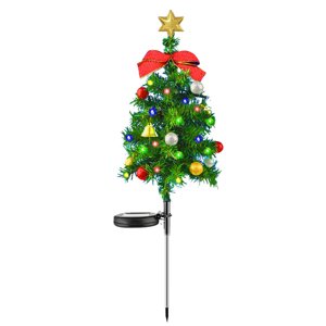 Rbaofujie Lumières de décoration de Noël solaire de la bande led LED Arbre de Noël Plug In Light Outdoor Garden Décoration Lumière Décorations de Noël Outdoors