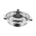 thumbnail image 3 of Elodie Hot Pot Cooker Lifting Chafing Dish Basin for Party Kitchen Family Gathering 34cm No punching, 3 of 8