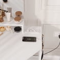 thumbnail image 3 of Yiwa Corner Vanity Table with LED Mirror, 3-Fold Mirror, Power Station, USB Outlets, and Stool for Bedroom, 3 of 5