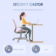 thumbnail image 4 of Vinsetto Mesh Office Chair, Small Computer Desk Chair, Space Saving, Pink, 4 of 10