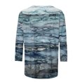 thumbnail image 5 of T-shirt Imprimé à la Mode pour Femmes T-shirt Imprimé à la Mode pour Femmes T-shirt Imprimé à Manches 3/4 Manches Blouse Col Rond Tops Décontractés Dames Tops et Chemisiers à Manches 3/4 sur Clearance, 5 of 5