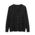 thumbnail image 1 of Dvkptbk Women’s Open Front Cardigan Button Knitted Plus Oversize Cardigan Outwear Spring And Fall V-neck Long Sleeve Cardigan, 1 of 5