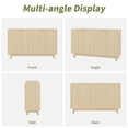 thumbnail image 4 of BeesClover Sideboard Buffet Cabinet with Storage, Wood Sideboard with 4 Doors and Adjustable Shelves, Versatile Cabinet for Dining Room, Kitchen or Living Room, 4 of 7