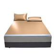thumbnail image 1 of Ice Silk Cooling Mat, Summer Sleep Solution, Machine Washable, Foldable Mattress Topper, Soft Bed Cover, Enhanced Breathability, Home Comfort, 1 of 9