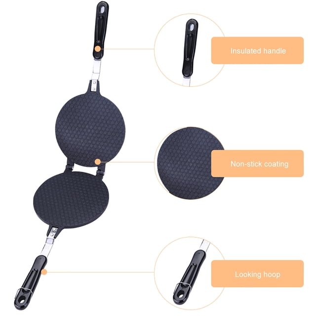 Gaufrier à Cône, Gaufrier à Rouleau d'Oeufs Machine à Gaufrettes pour la Maison Moule Antiadhésif à Cône Gaufré Moule de Fabrication d'Oeufs pour Boulanger Rouleau d'Oeufs Cuisine Pâtisserie Machine de Cuisson pour Faire des Gaufrettes pour la Maison
