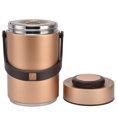 thumbnail image 3 of Thermal Bento Box, 2.3L Portable Insulated Food Food Jar  For Student For Work For Travel Gold, 3 of 8