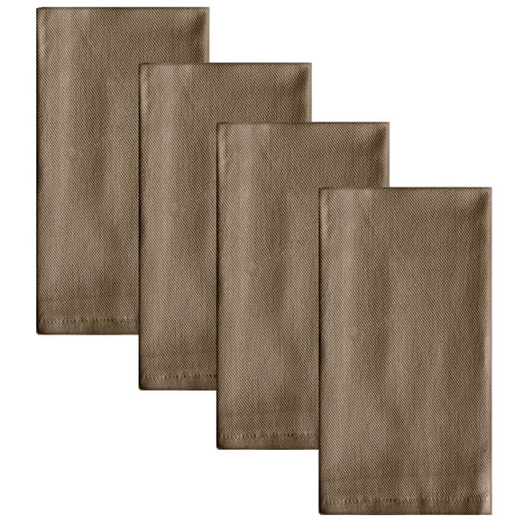 Ensemble de 4 serviettes en coton Casual Classic vert