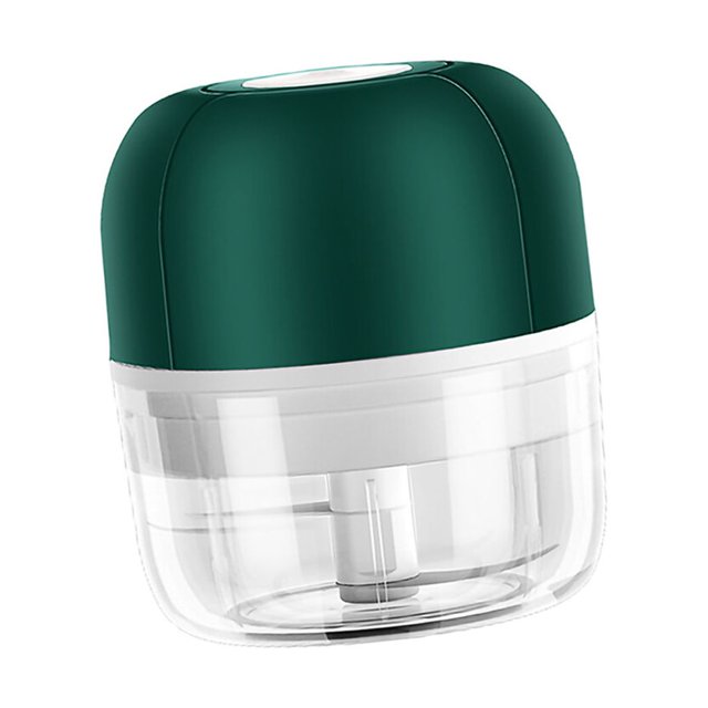 Langgg Garlic Chopper 45W USB Garlic Press Rechargeable Electric Food Vegetable , Pink, 100ml Green 100ML