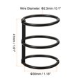 thumbnail image 2 of Unique Bargains 1.18' Dia. 3 Circle Detachable Metal Binder Rings Loose Leaf Rings, Black 4 Pack, 2 of 6